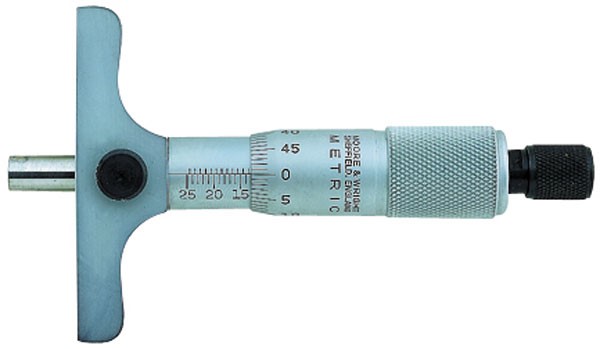 MOORE & WRIGHT - DEPTH MICROMETER 890 0-1 INCH 